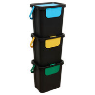 Set de 3 cubos de reciclaje 24L
