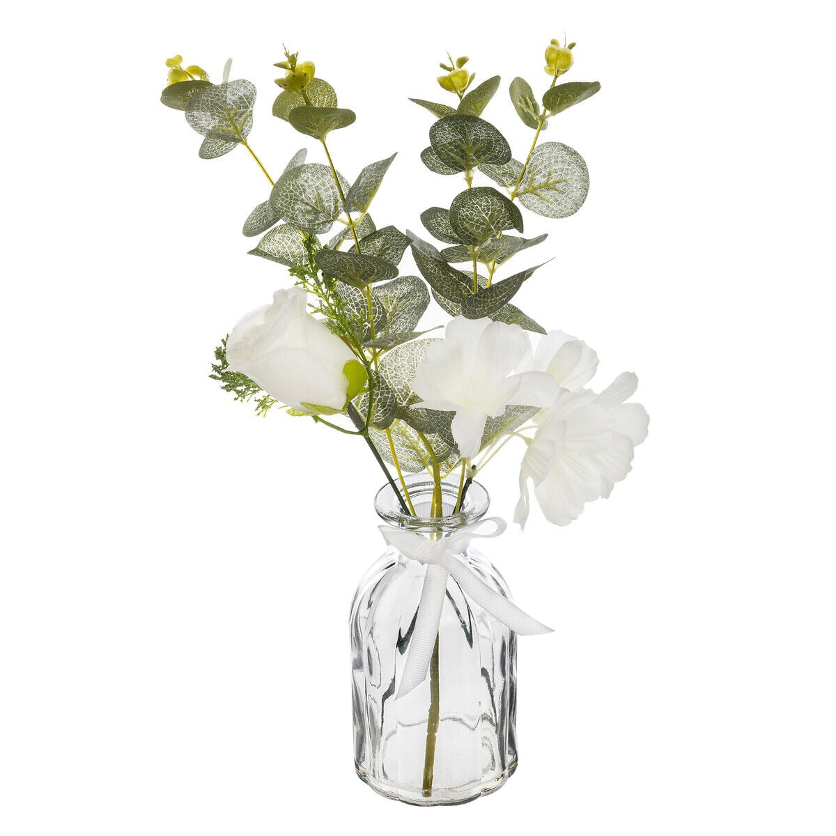 Vaso em vidro com eucalipto, , large