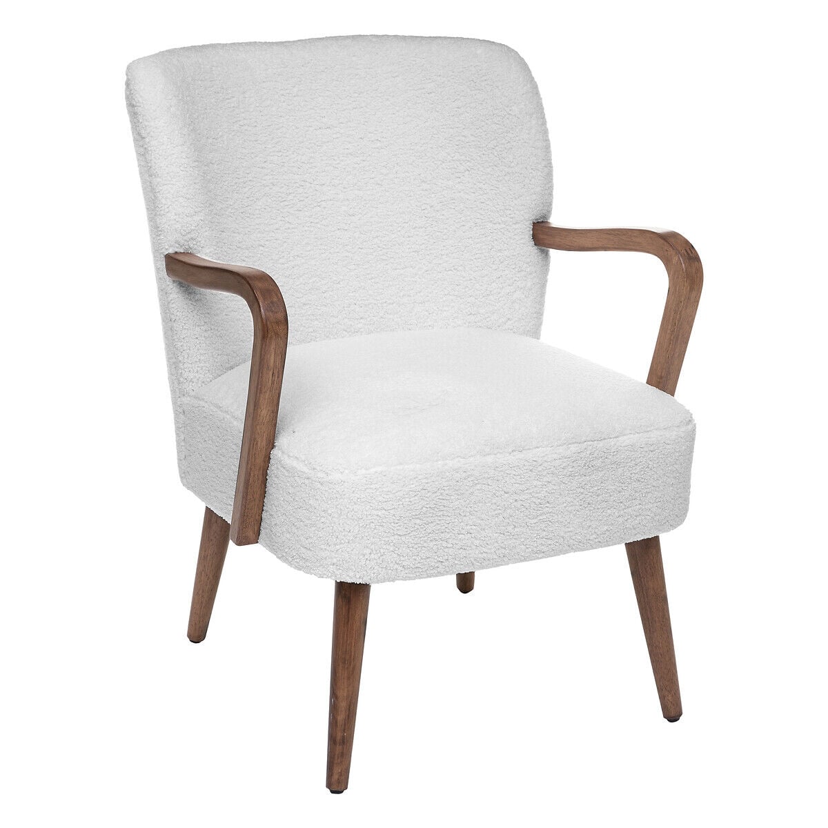 Poltrona CHIARA em tecido branco, , large