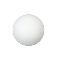 Vela Bola Rústica Branca 10cm
