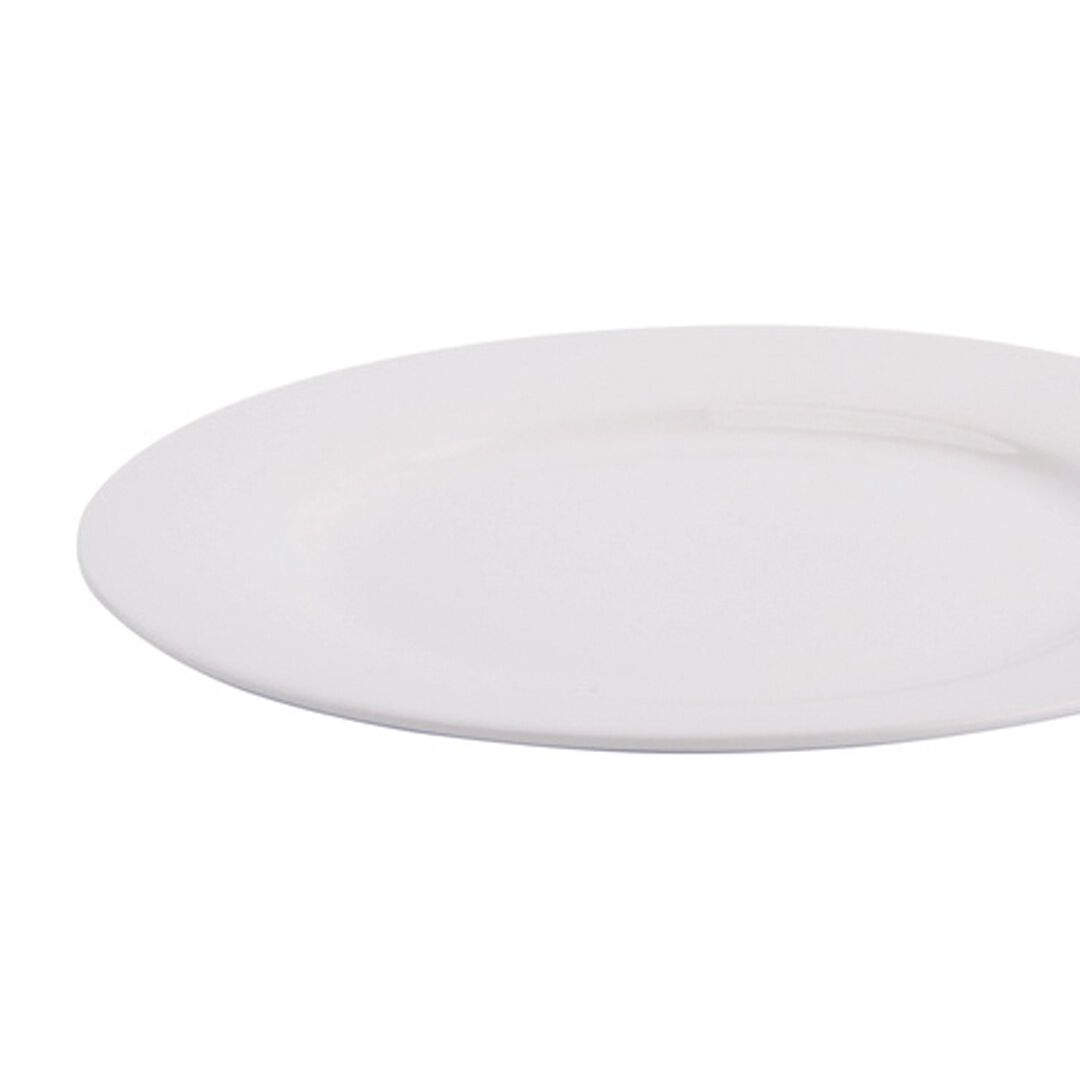 Prato de sobremesa GIZ branco em cerâmica 20cm, , large