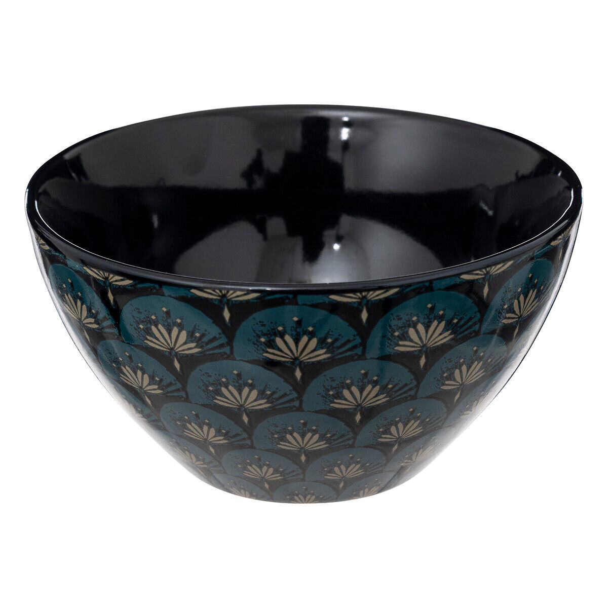 Tigela JILL azul escuro em cerâmica 70cl, , large