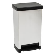 Cubo de basura plateado softclose 50L