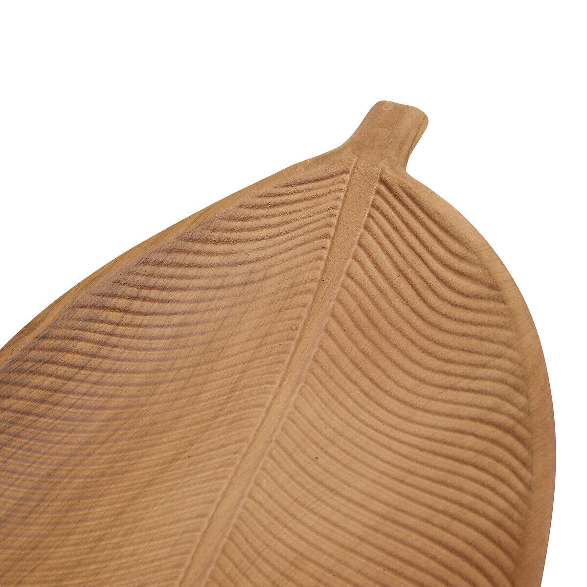 Despeja bolsos em forma de folha castanho 49cm, , large