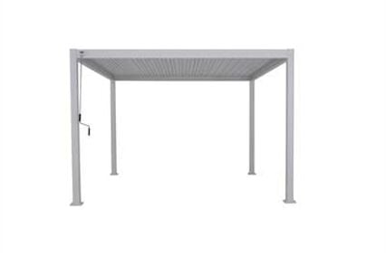 Pérgola ÉVORA blanca 3,6x3,6m, , large