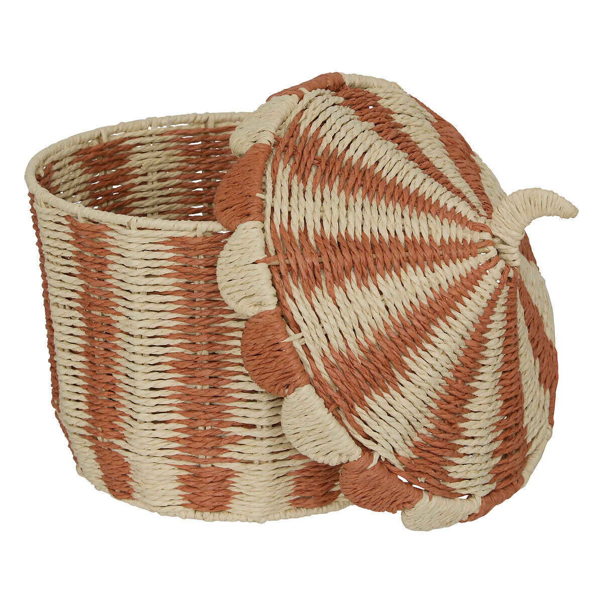 Storage basket NOMADE with lid, , large