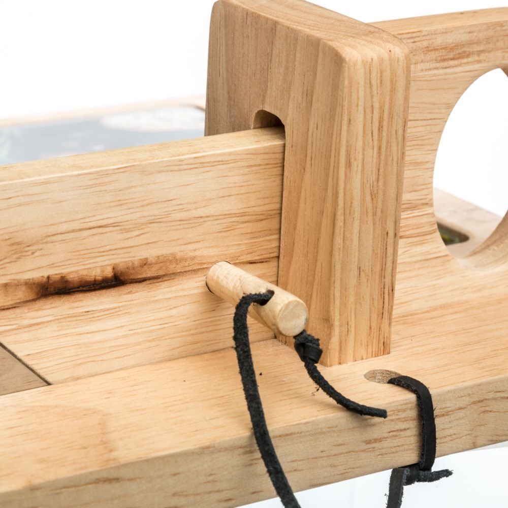 Máquina de corte para charcutaria com tábua de madeira, , large