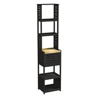 Mueble alto con 1 puerta CANCUN negro