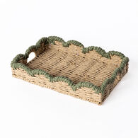 Bandeja rectangular  TRAMARE marr&oacute;n de yute