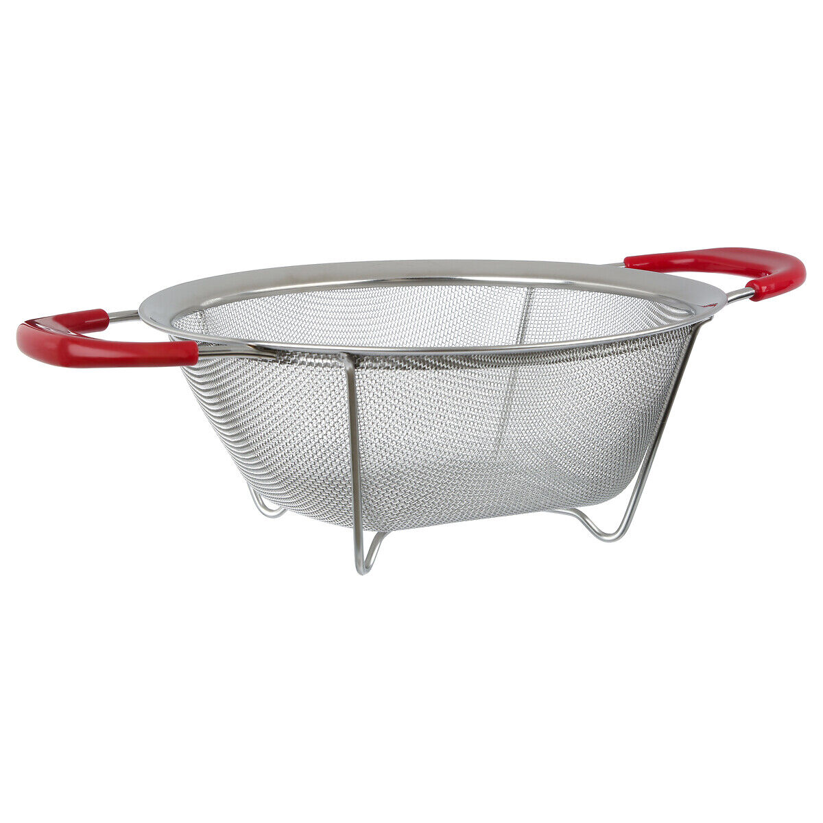 Escorredor de rede inox com pegas, , large
