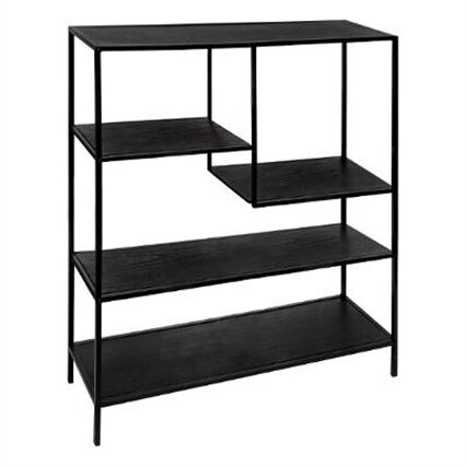Shelving unit GOTA black in metal, , large