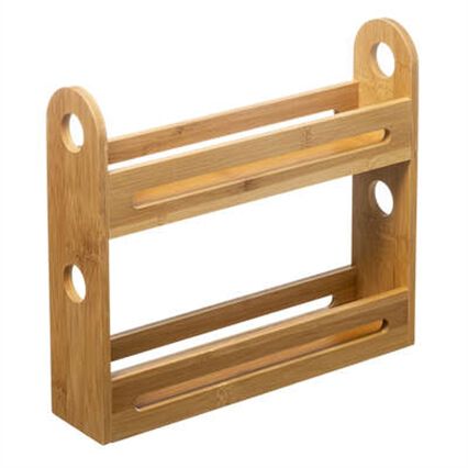 Estante para cozinha com 2 níveis em bambu, , large