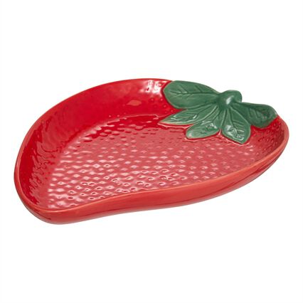 Plate FRUITY strawberry, , large