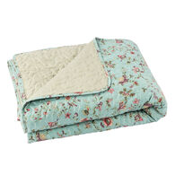 Colcha Manila Azul Reversível 220x240cm