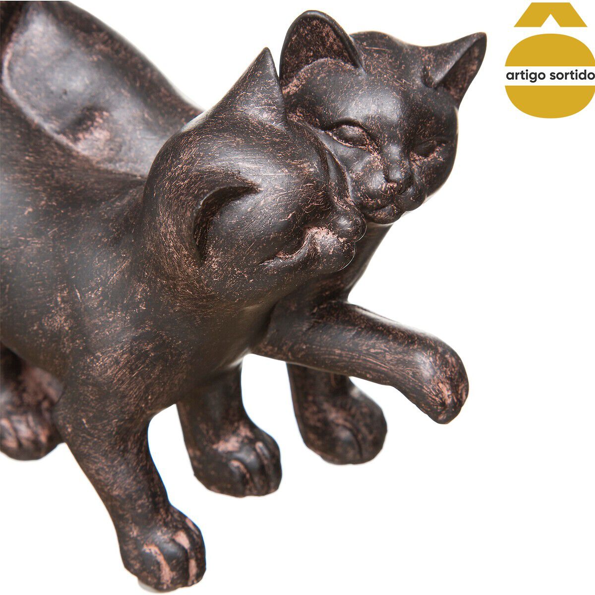Conjunto de 2 gatos decorativos lenny, , large