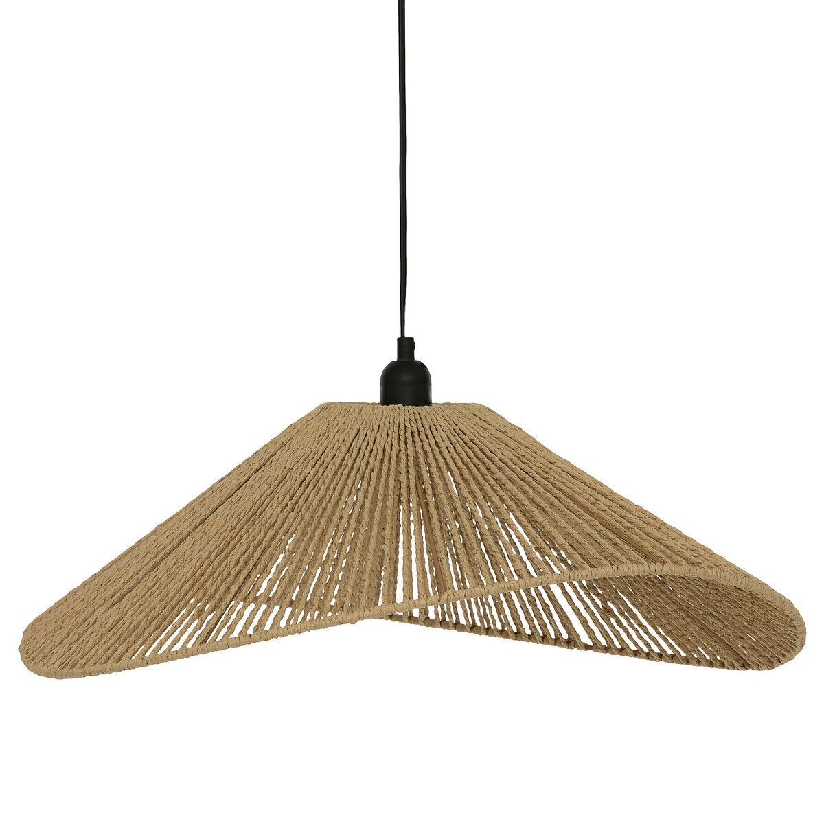 Candeeiro de teto MYHA bege em corda, , large