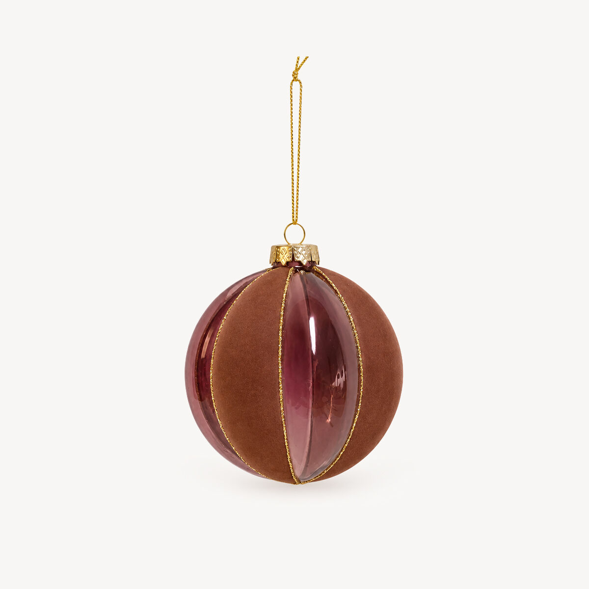 Bola de Natal de veludo 10cm, , large