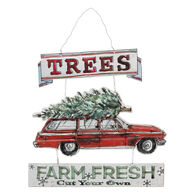 Adorno Navideño Coche Rojo