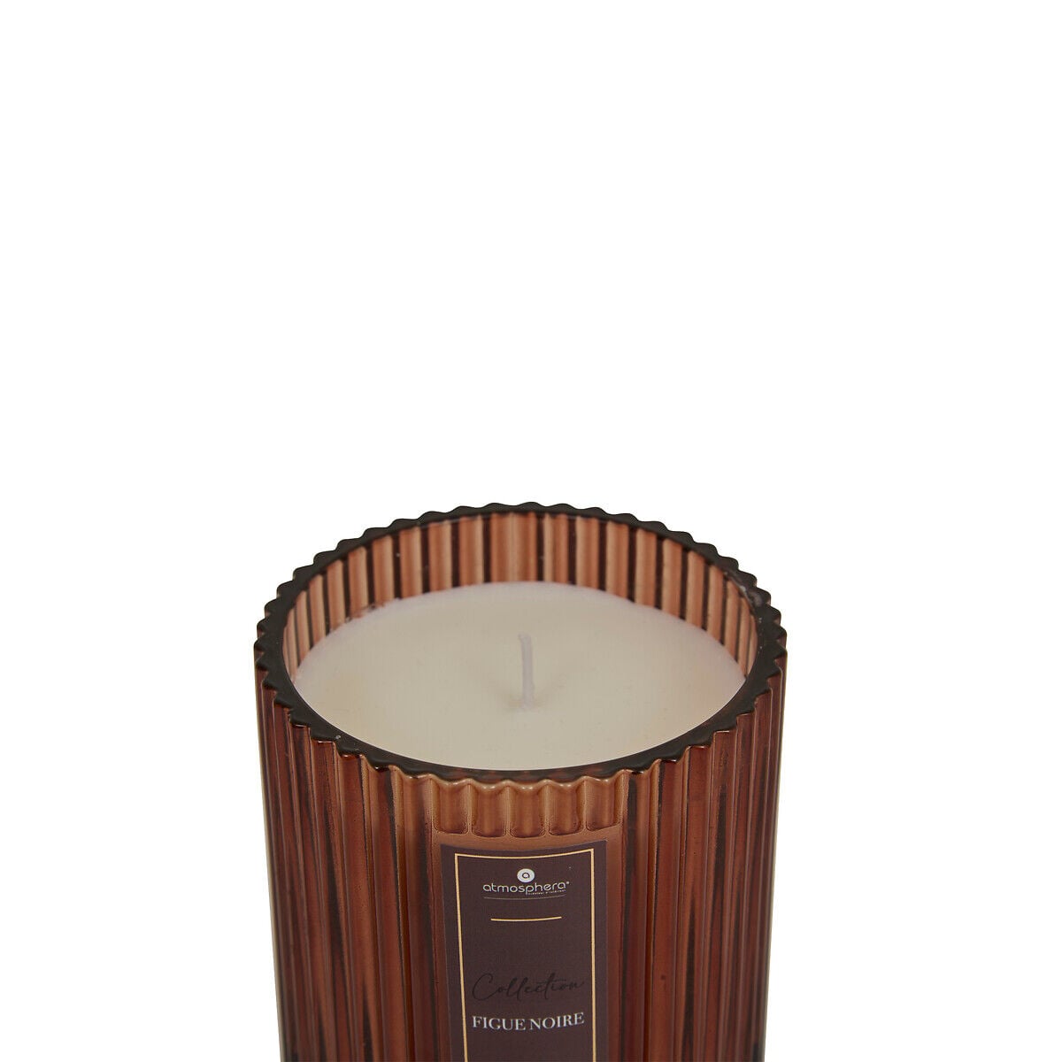 Candle ALBIE amber in glass, , large