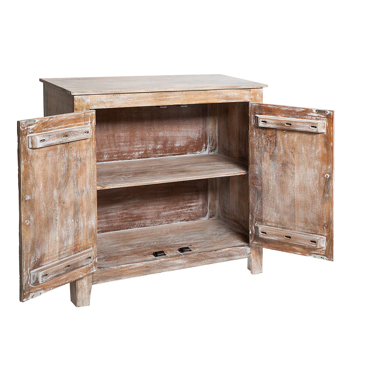 Aparador em madeira mango com 2 portas shirel, , large