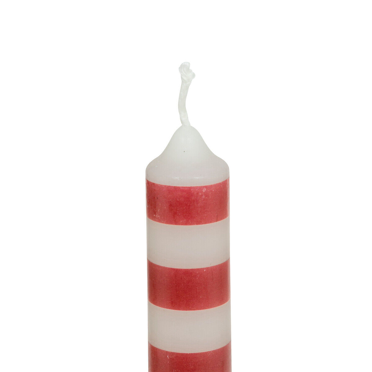 Conjunto de 2 velas de 24,5cm com riscas e pintas, , large