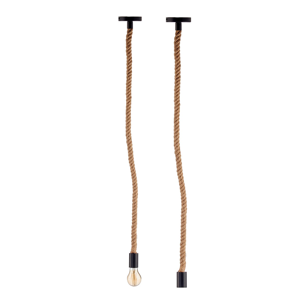 Candeeiro de teto em corda com 1 foco, , large