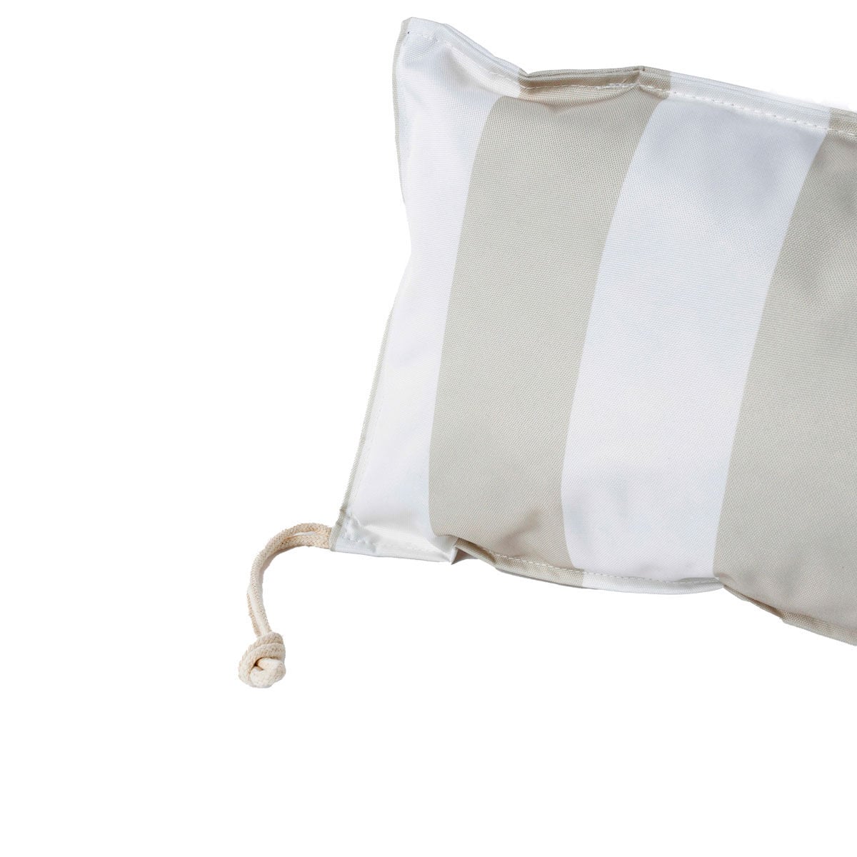 Waterproof beach cushion striped white and burgundy, , large