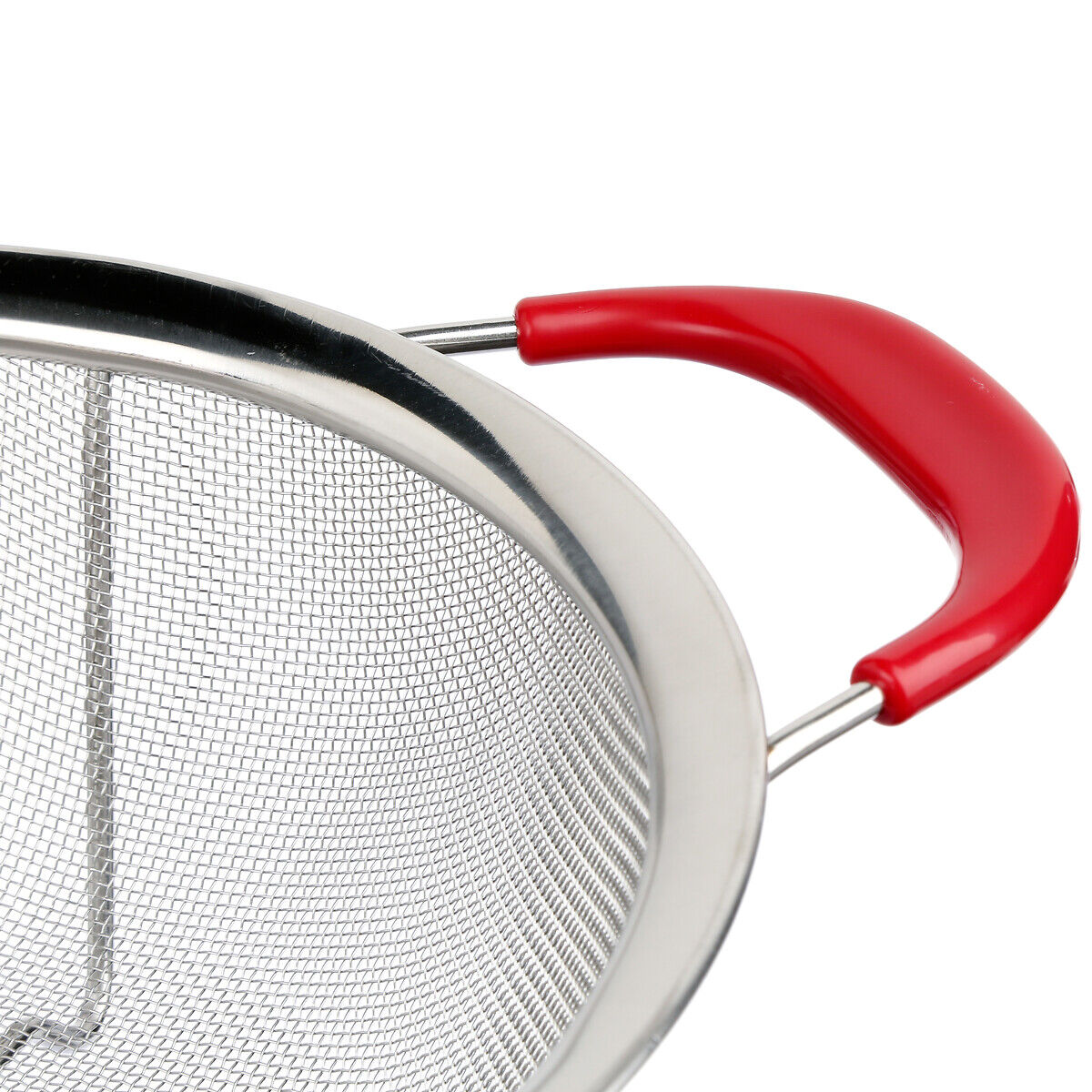 Escorredor de rede inox com pegas, , large