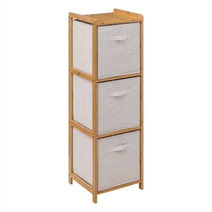Bathroom unit TIDY BOX in bamboo with drawers, , large