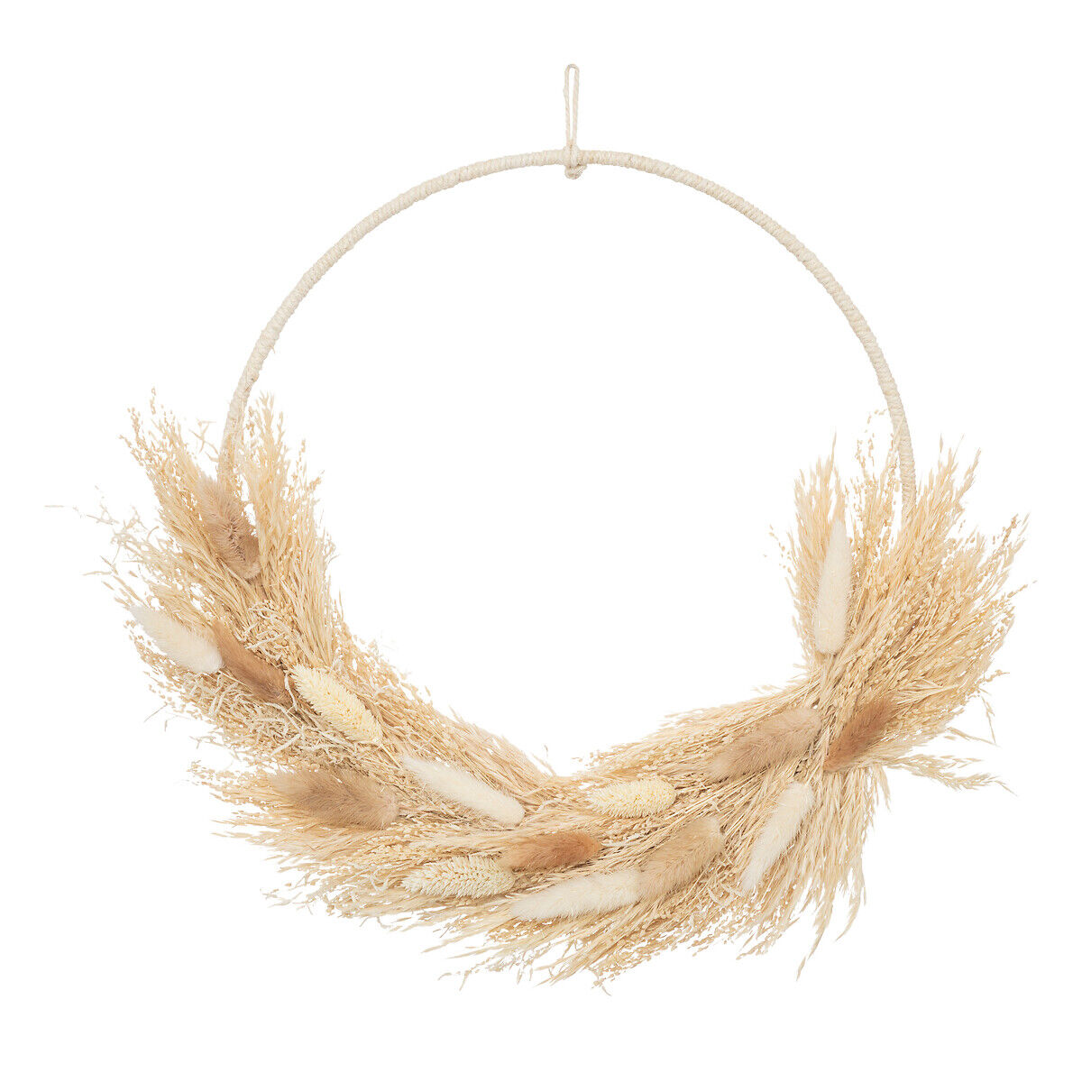 Coroa decorativa com flores secas CARAVANE, , large