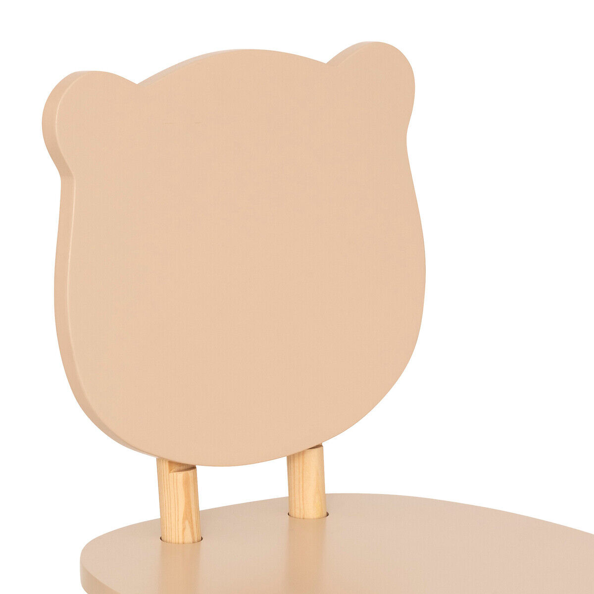 Cadeira de urso DOUCEUR bege em madeira pinho, , large