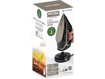 Ferro a vapor sem fio 2 em 1 com carregador, , large