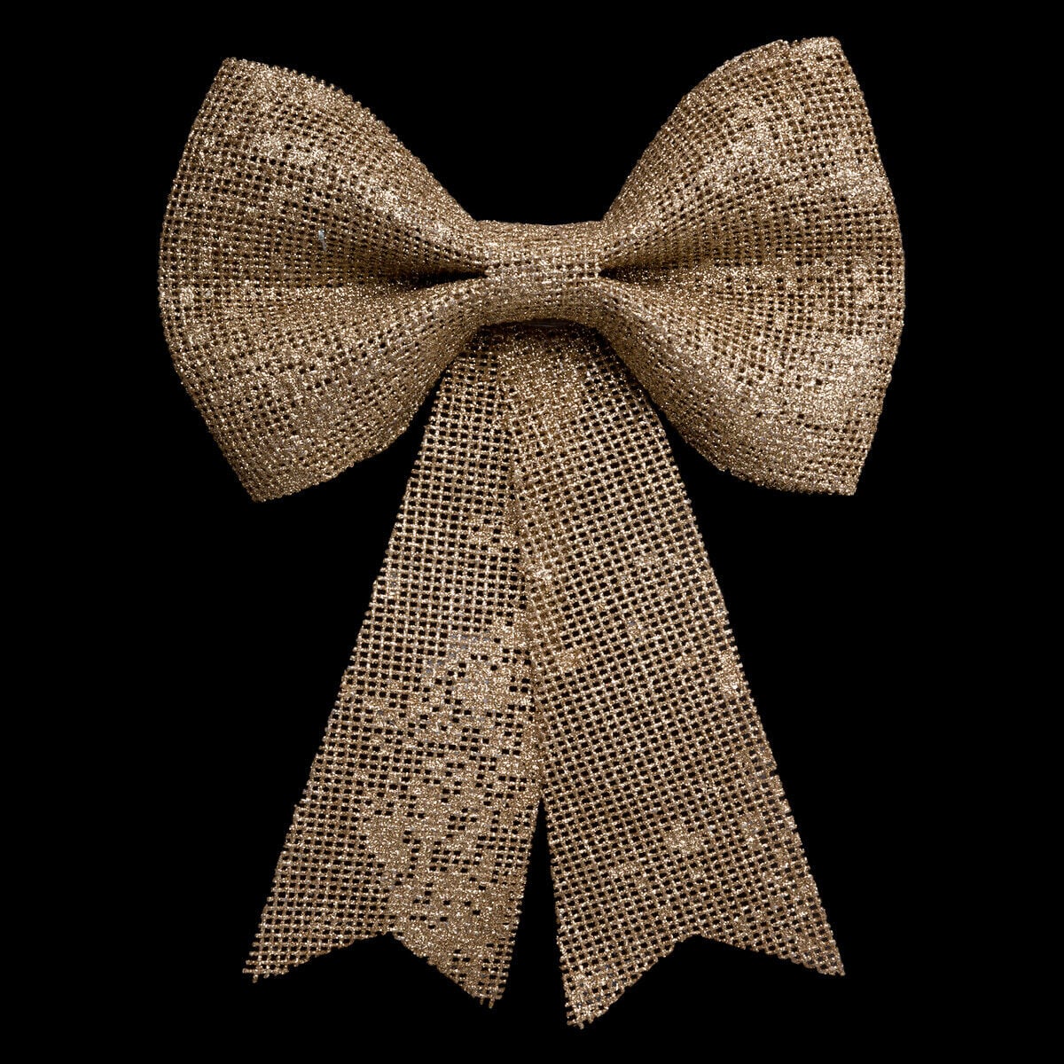 Laço dourado em juta, , large