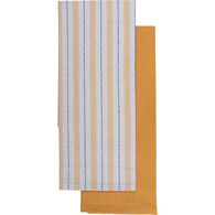 Set de 2 pa&ntilde;os de cocina CHARLIZE amarillo 50cm