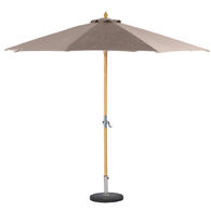 Parasol redondo TINAEI gris pardo 260x300cm