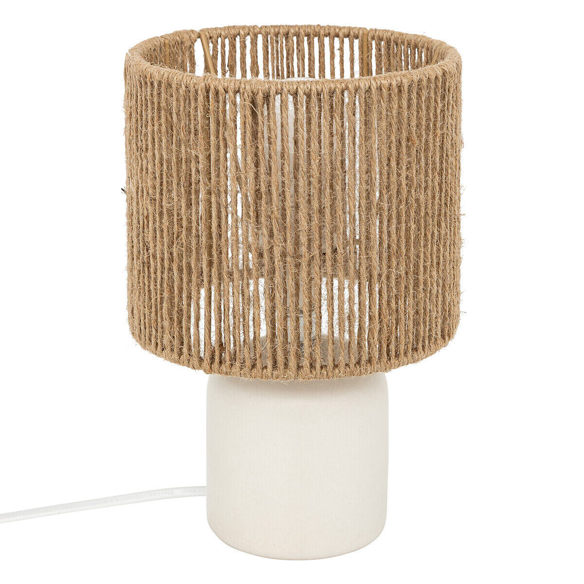 Table lamp KOBY white in ceramic, , large