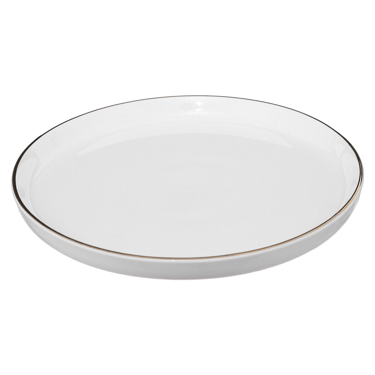 Prato de sobremesa SUBLIMA cinza claro em porcelana 20cm, , large