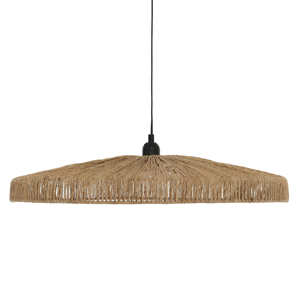 Candeeiro de teto BELLAMY bege em juta 58cm, , large