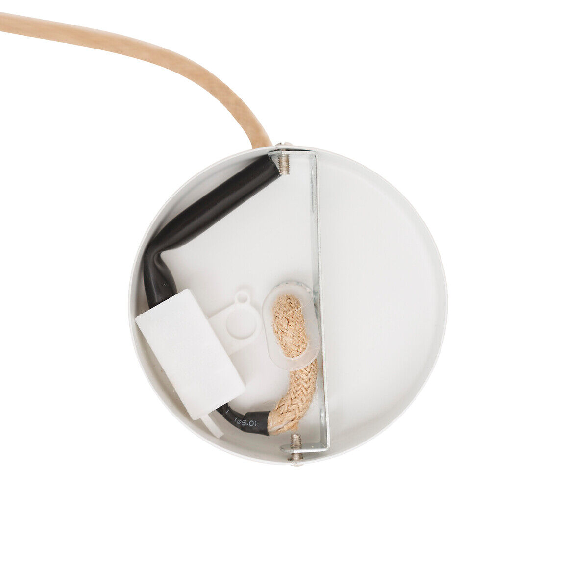 Electric cable NOE beige for pendant lamp, , large