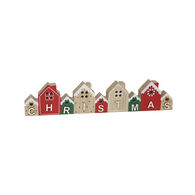 Conjunto de casas xmas decorativo