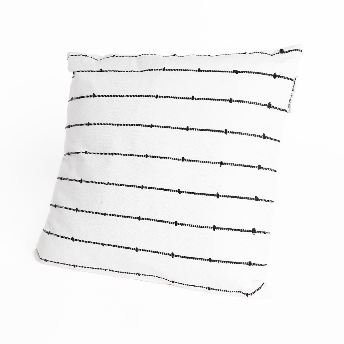 Almofada LINECHIC bege em algodão 45x45cm, , large
