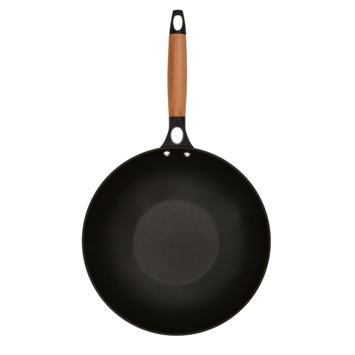 Wok com cabo madeira NATURA n.28, , large