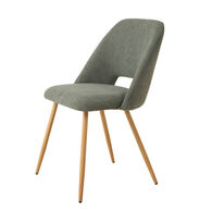 Silla FRESNO de tela verde