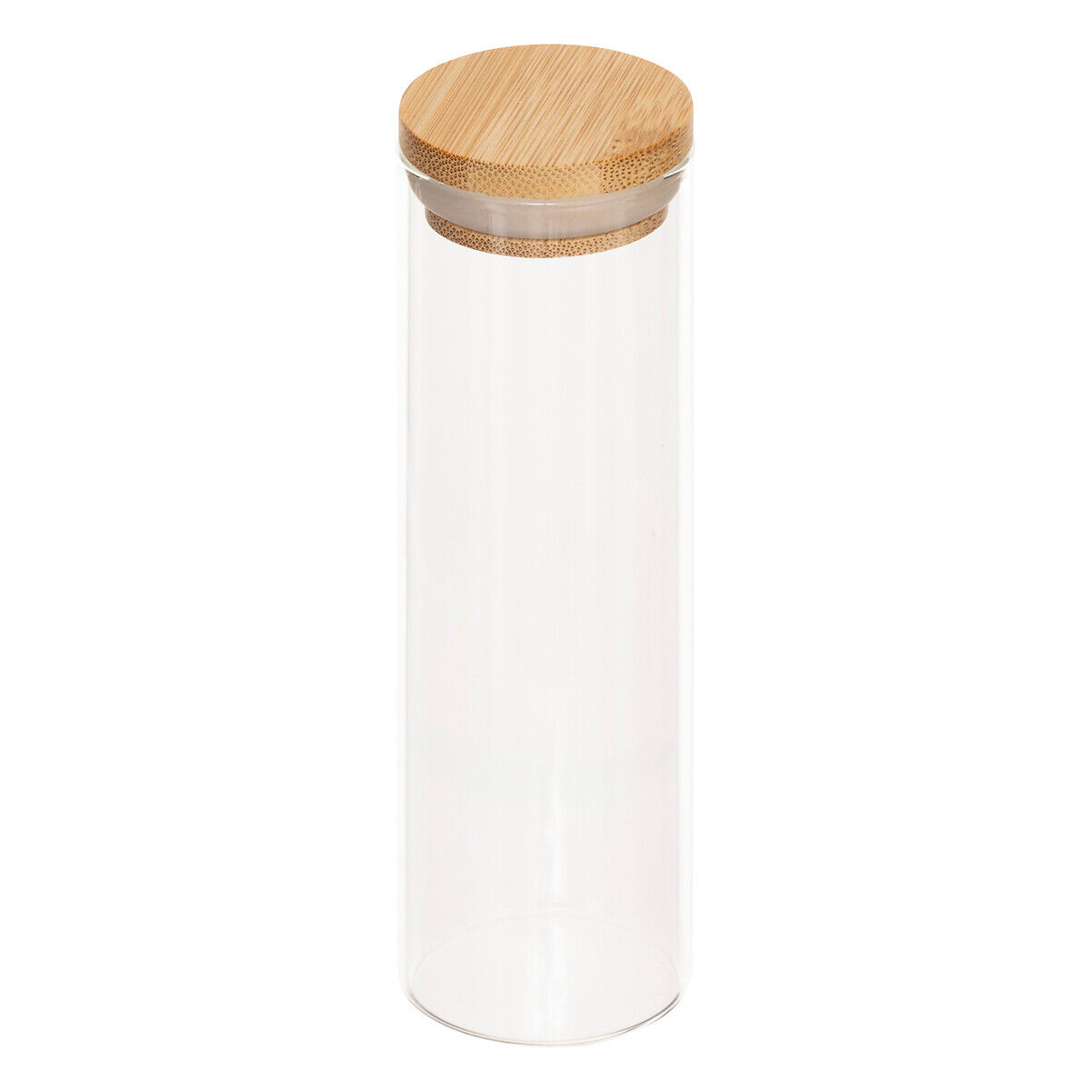 Conjunto de 8 frascos para especiarias com tampa de bambu, , large
