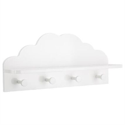 Cabide NUVEM branco 22x12x48cm, , large