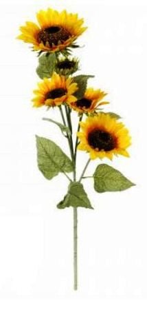 Haste de flor girassol artificial 80cm, , large
