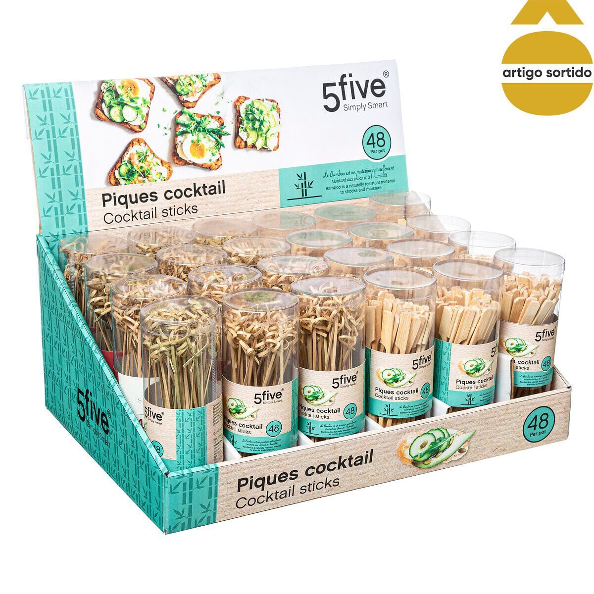Conjunto de 48 palitos para cocktail, , large