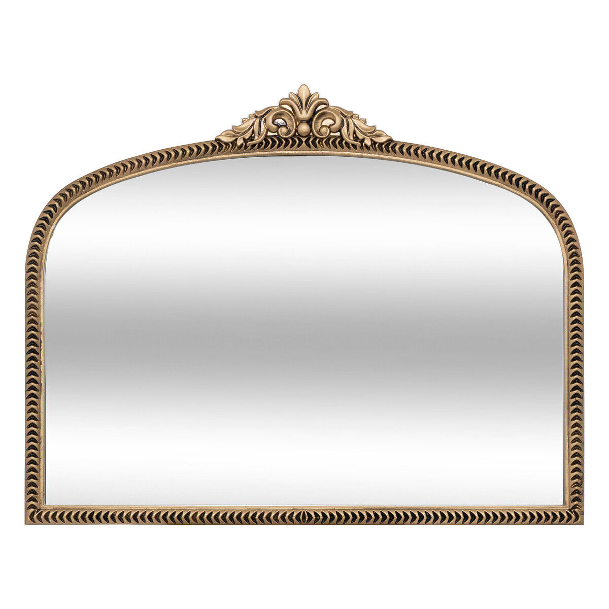 Espelho de parede VICTORIA dourado em mdf 56x71cm, , large