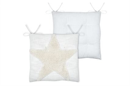 Coxim para cadeira JOANNY cru 38x38cm, , large