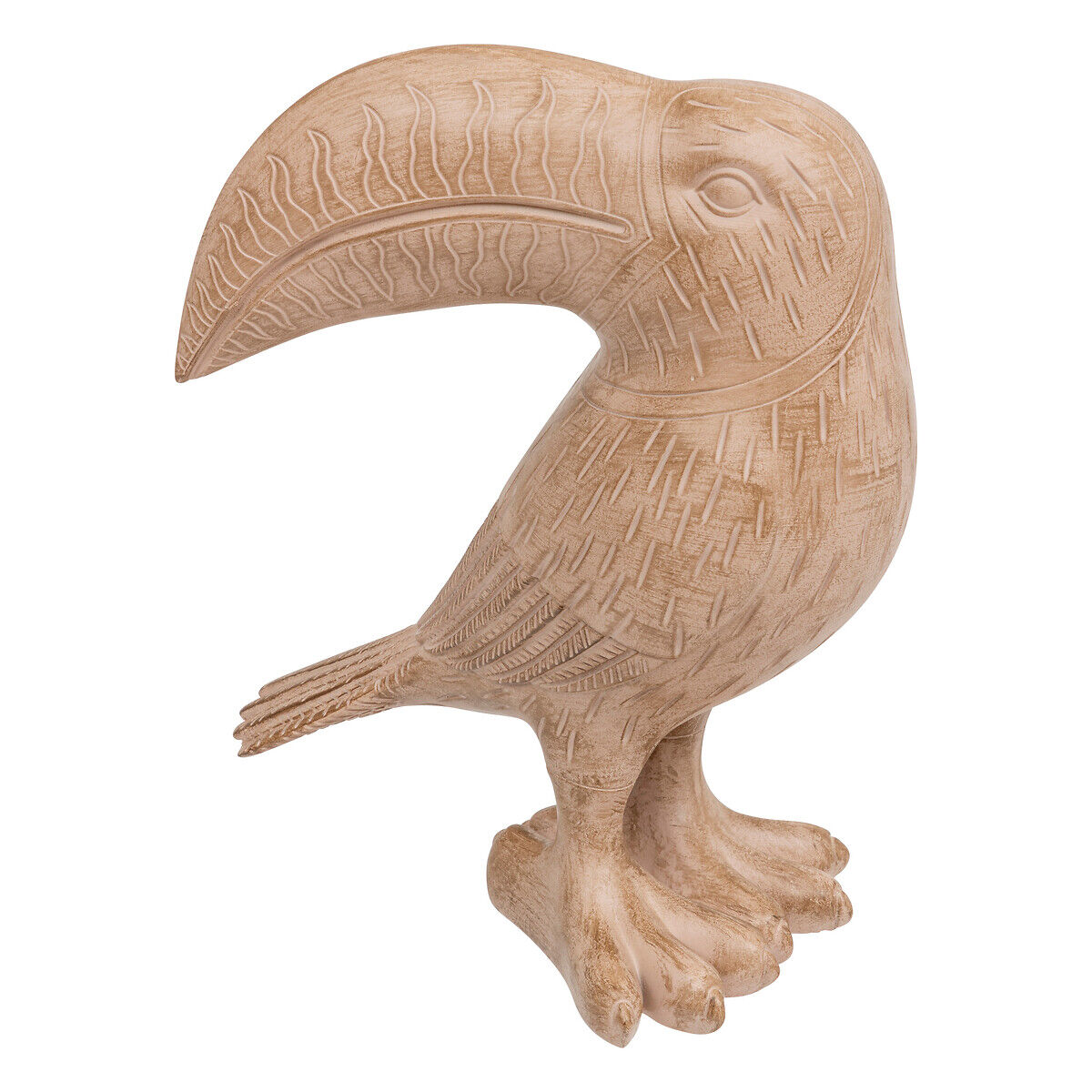 Estátua PAN tucano bege 30cm, , large